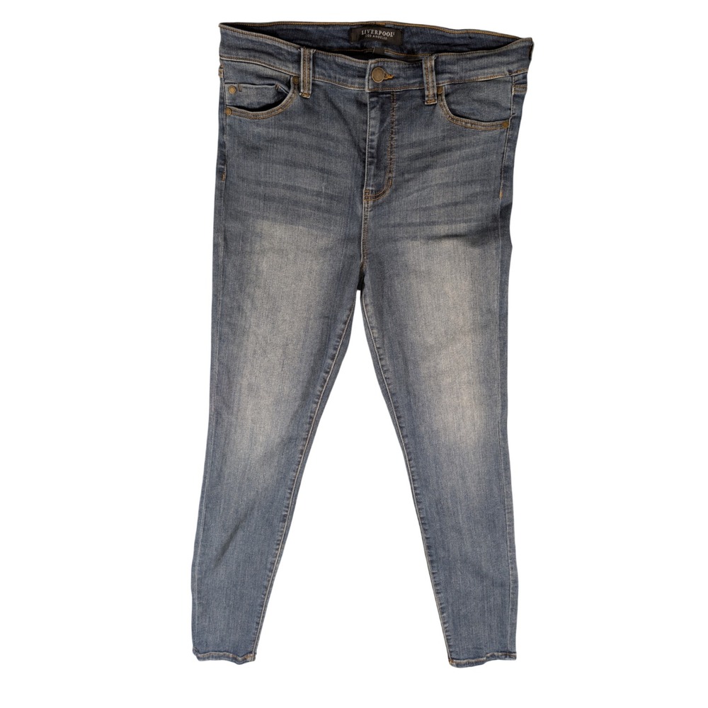 Liverpool Womens Victory Skinny Medium Wash Denim Jeans Size 12/31 LM2000F80